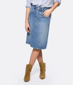 MARANT ÉTOILE Jupe Fiali Coton Bleu Clair 10 MARANT ÉTOILE Jupe Fiali Coton Bleu Clair -ANINE BING Boutique imare look20221207 286