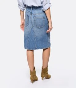 MARANT ÉTOILE Jupe Fiali Coton Bleu Clair 11 MARANT ÉTOILE Jupe Fiali Coton Bleu Clair -ANINE BING Boutique imare look20221207 287