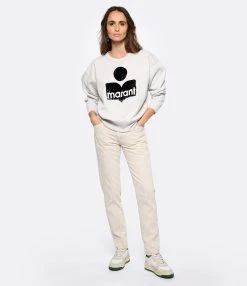 MARANT ÉTOILE Jean Sulanoa Coton Écru -ANINE BING Boutique imare look20221207 346