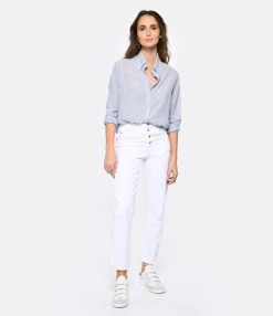 MARANT ÉTOILE Jean Belden Coton Blanc -ANINE BING Boutique imare look20221207 417