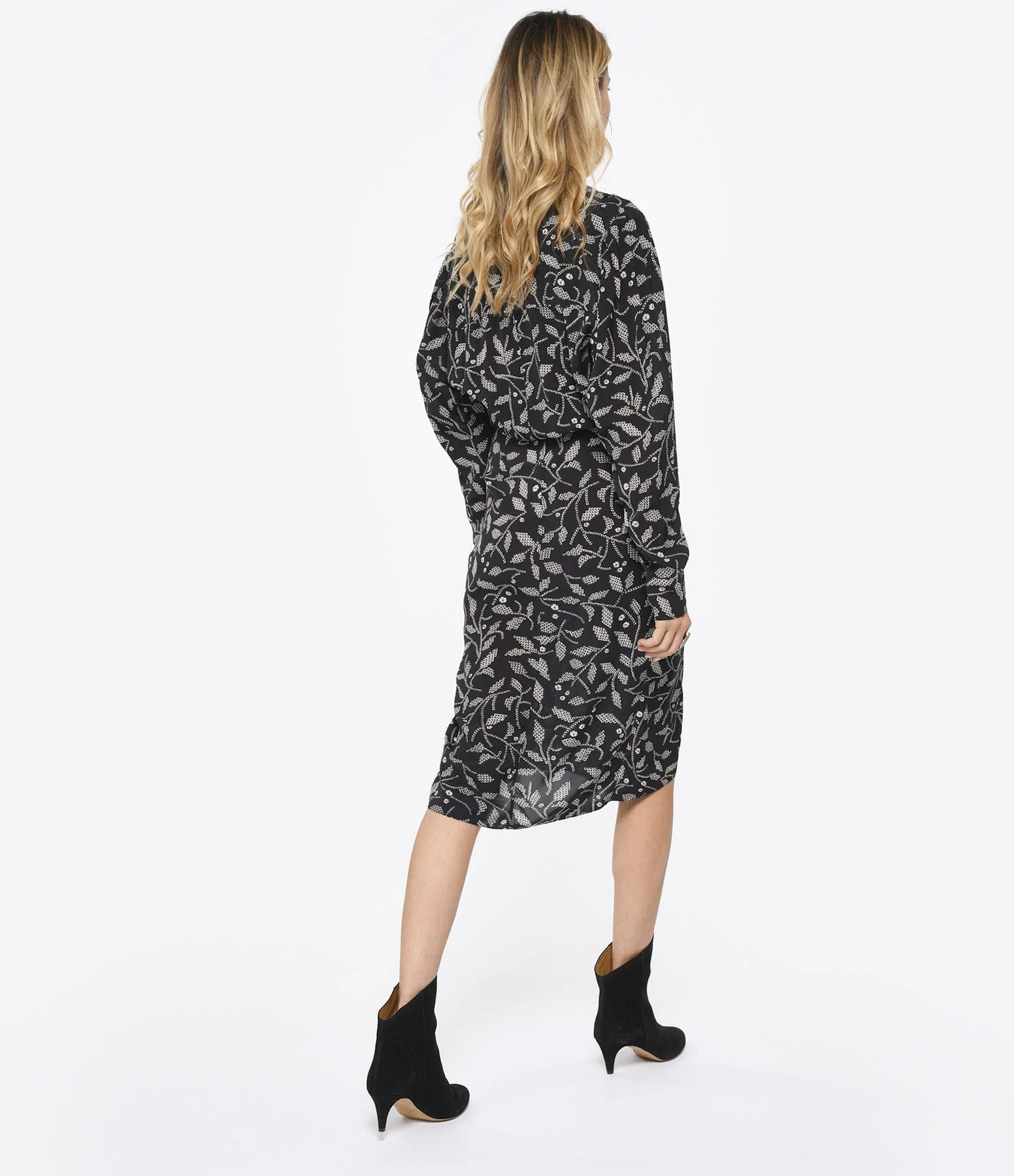 MARANT ÉTOILE Robe Mi-longue Danalia Noir 6 MARANT ÉTOILE Robe Mi-longue Danalia Noir – Image 4
