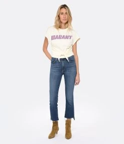 MARANT ÉTOILE Tee-shirt Zodya Coton Vanille -ANINE BING Boutique imare look20230111 465