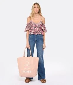 MARANT ÉTOILE Top Garuva Coton Rose 11 MARANT ÉTOILE Top Garuva Coton Rose -ANINE BING Boutique imare look20230111 633