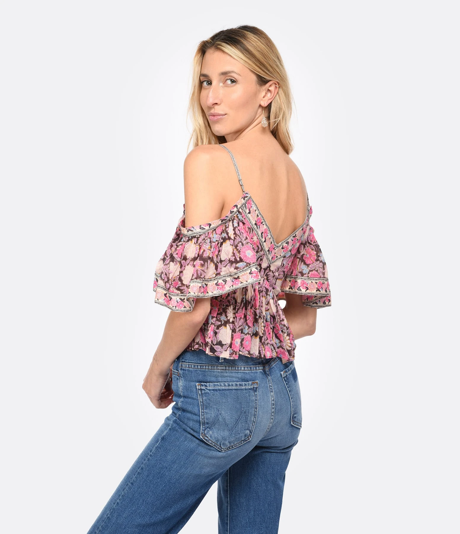 MARANT ÉTOILE Top Garuva Coton Rose 6 MARANT ÉTOILE Top Garuva Coton Rose – Image 4