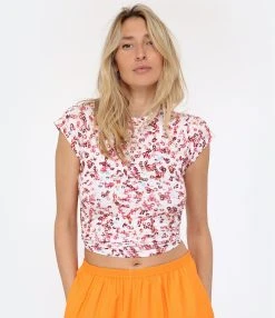 MARANT ÉTOILE Top Juvia Imprimé Écru 8 MARANT ÉTOILE Top Juvia Imprimé Écru -ANINE BING Boutique imare look20230117 469