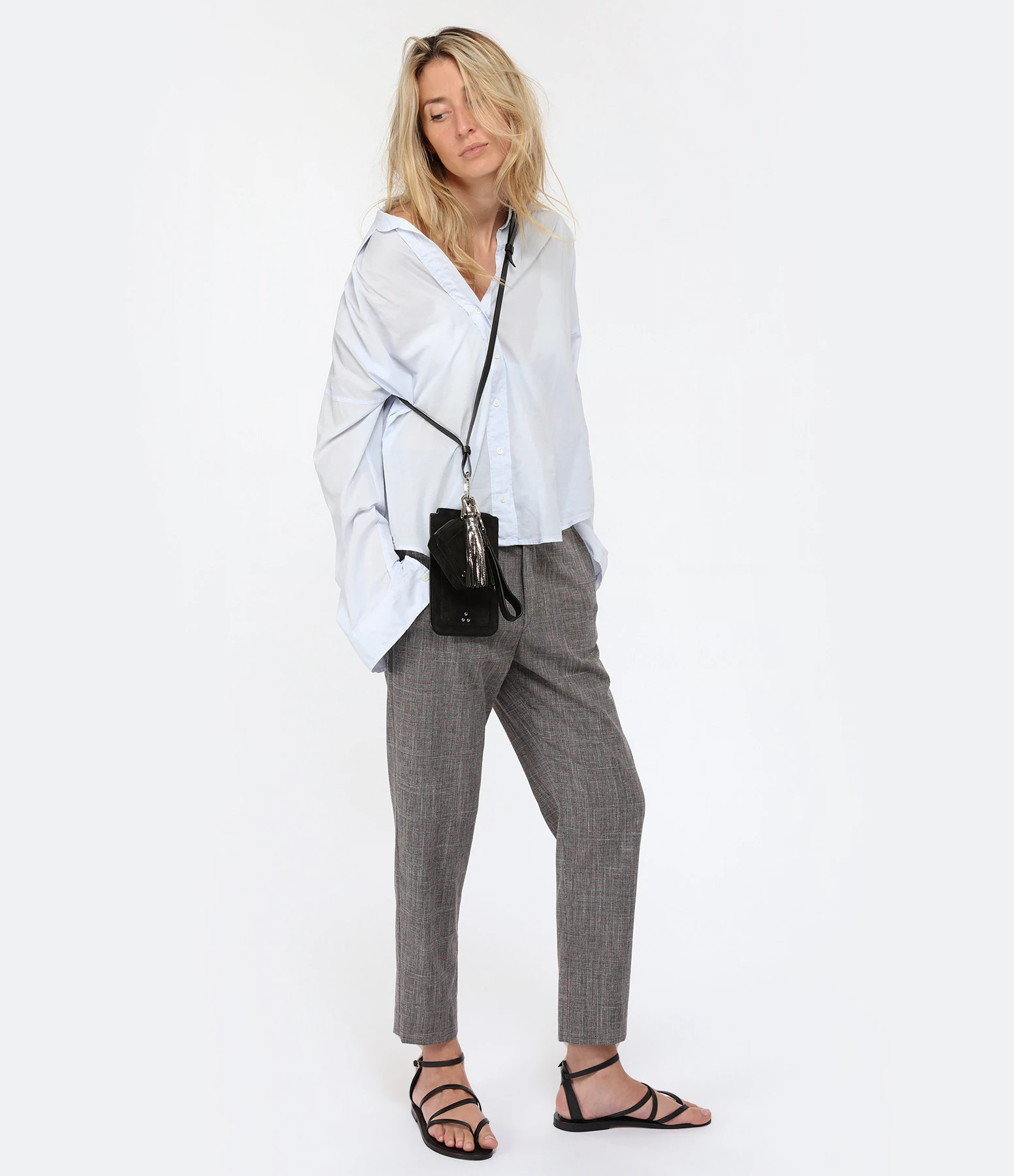 MARANT ÉTOILE Pantalon Noah Laine Vierge Noir Rose 5 MARANT ÉTOILE Pantalon Noah Laine Vierge Noir Rose – Image 3