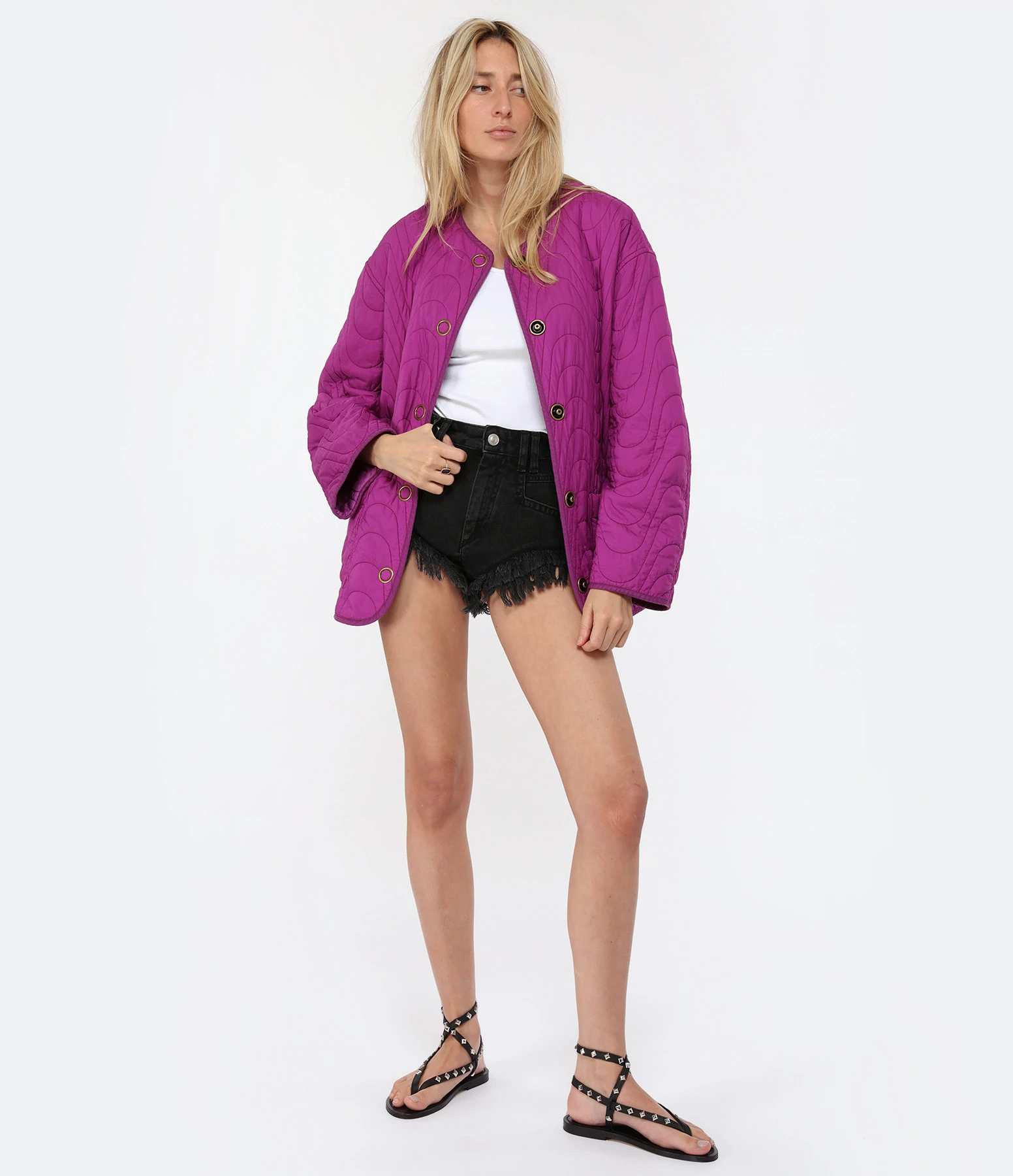 MARANT ÉTOILE Short Eneidao Coton Noir Délavé 5 MARANT ÉTOILE Short Eneidao Coton Noir Délavé – Image 3