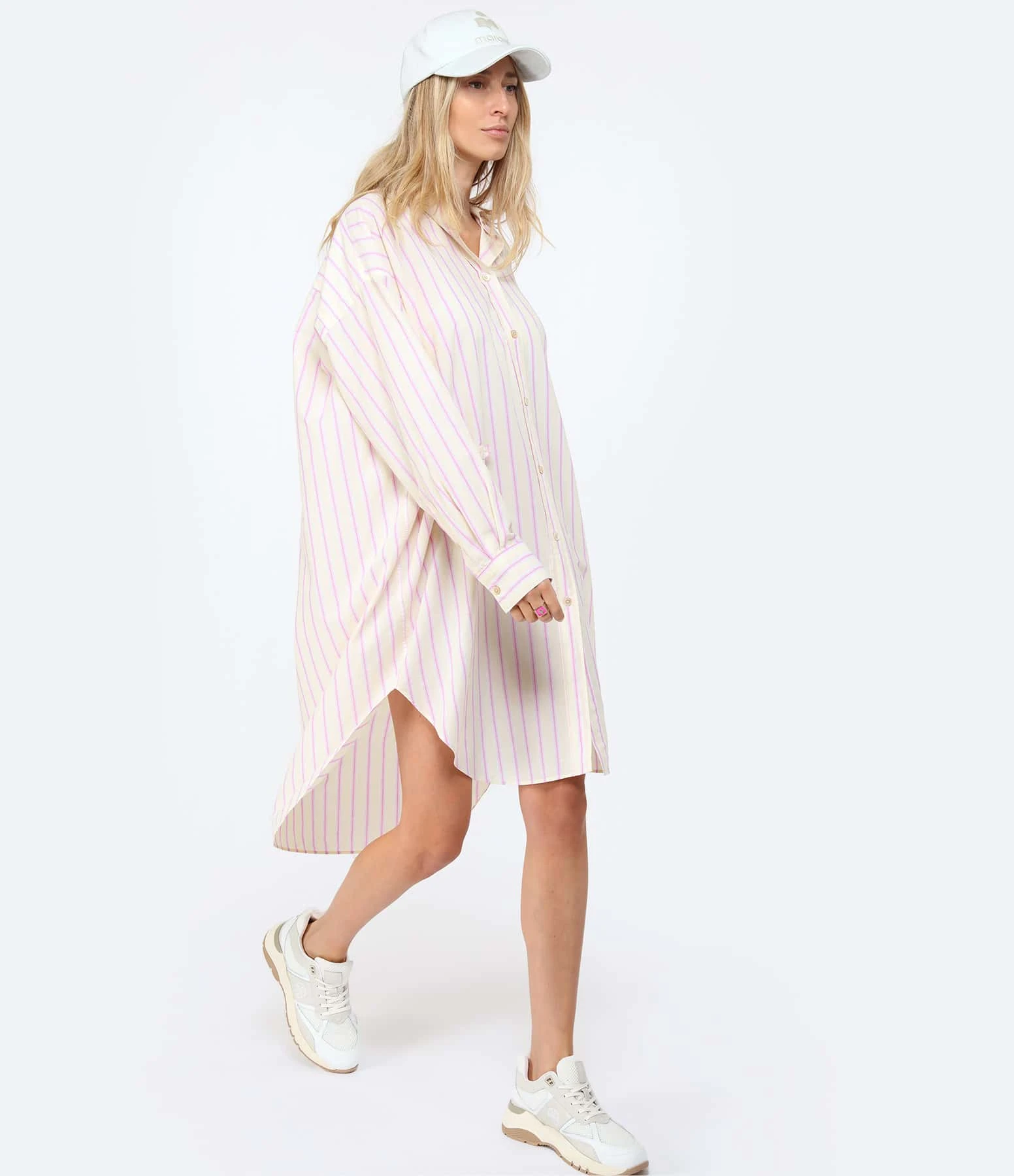 MARANT ÉTOILE Robe Seen Coton Jaune Rose 5 MARANT ÉTOILE Robe Seen Coton Jaune Rose – Image 3