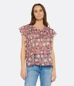 MARANT ÉTOILE Top Layona Coton Fleuri -ANINE BING Boutique imare look20230118 241