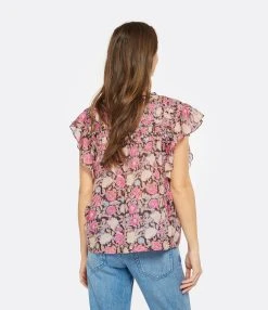 MARANT ÉTOILE Top Layona Coton Fleuri -ANINE BING Boutique imare look20230118 242