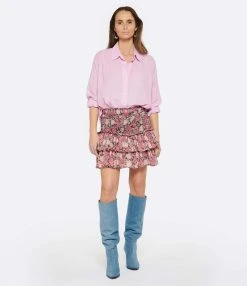 MARANT ÉTOILE Jupe Naomi Coton Rose -ANINE BING Boutique imare look20230118 344