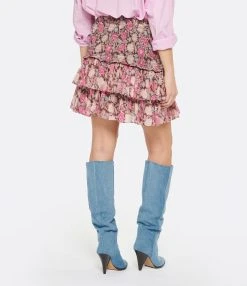 MARANT ÉTOILE Jupe Naomi Coton Rose -ANINE BING Boutique imare look20230118 349