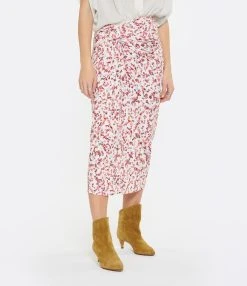 MARANT ÉTOILE Jupe Longue Jeldia Écru -ANINE BING Boutique imare look20230118 351