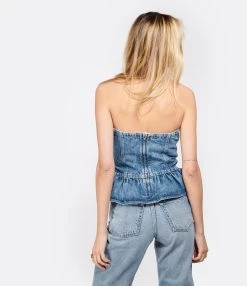 MARANT ÉTOILE Top Solizinia Coton Bleu Clair 9 MARANT ÉTOILE Top Solizinia Coton Bleu Clair -ANINE BING Boutique imare look20230125 127