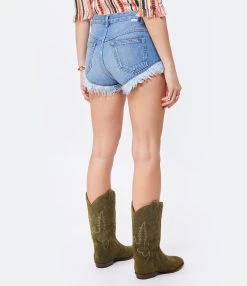 MARANT ÉTOILE Short Eneidao Coton Bleu Clair -ANINE BING Boutique imare look20230126 219