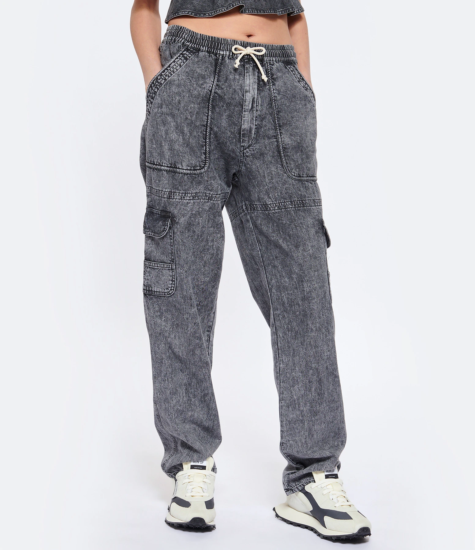 MARANT ÉTOILE Pantalon Viamao Coton Gris 6 MARANT ÉTOILE Pantalon Viamao Coton Gris – Image 4
