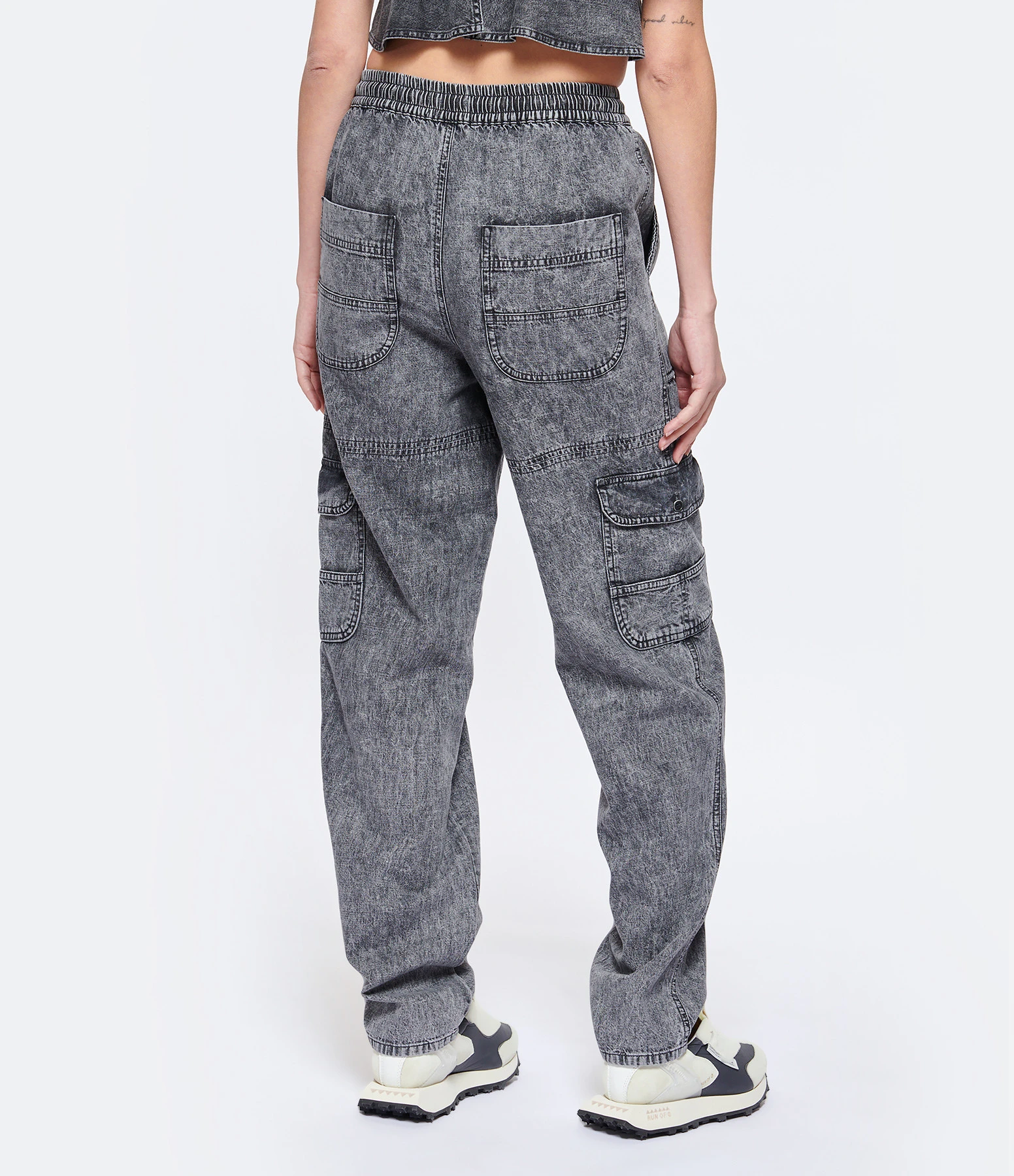 MARANT ÉTOILE Pantalon Viamao Coton Gris 7 MARANT ÉTOILE Pantalon Viamao Coton Gris – Image 5