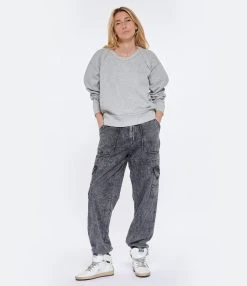 MARANT ÉTOILE Pantalon Viamao Coton Gris 15 MARANT ÉTOILE Pantalon Viamao Coton Gris -ANINE BING Boutique imare look20230207 111