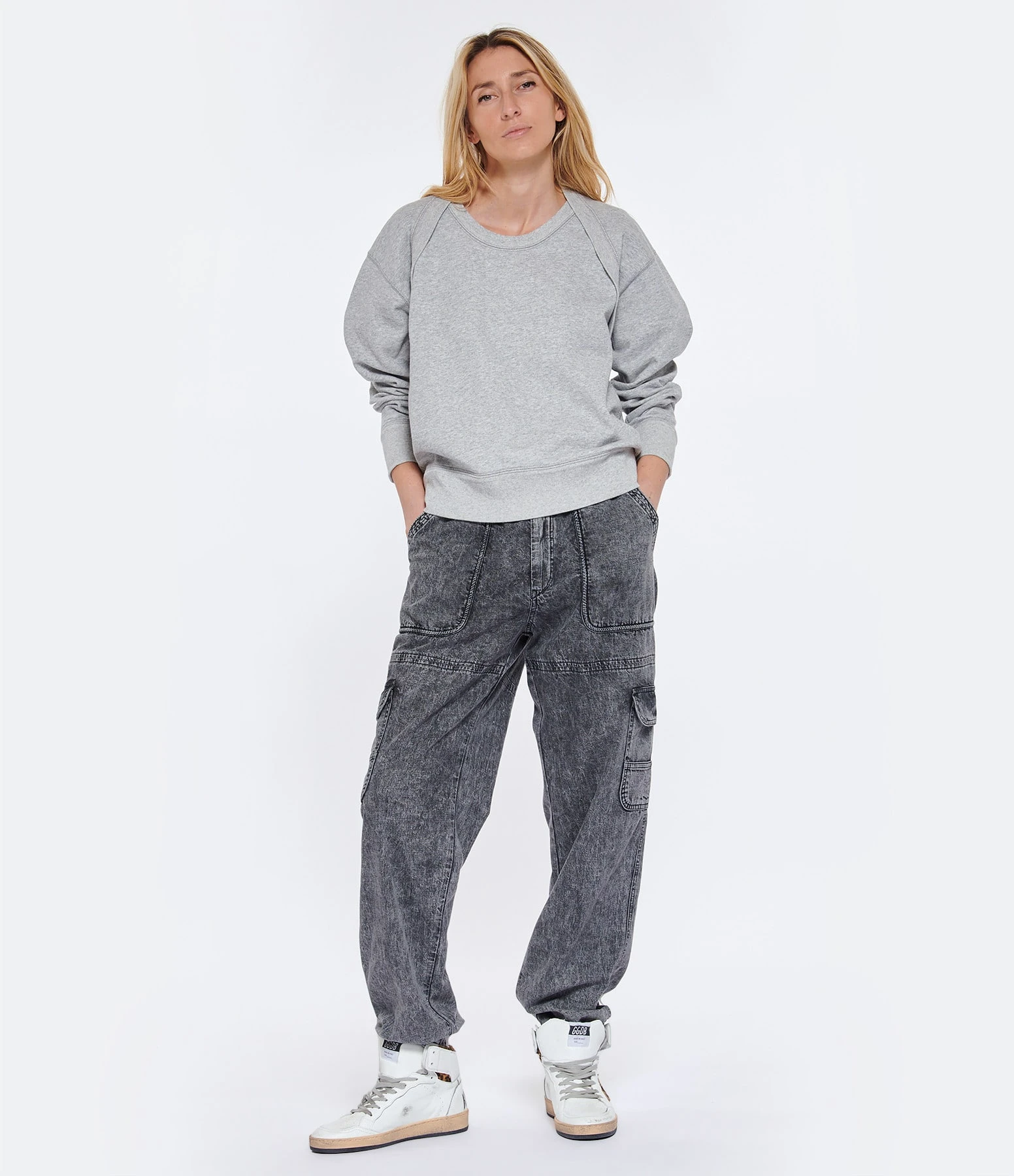 MARANT ÉTOILE Pantalon Viamao Coton Gris 9 MARANT ÉTOILE Pantalon Viamao Coton Gris – Image 7