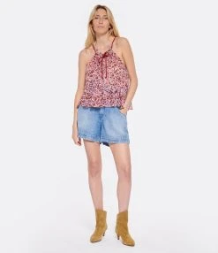 MARANT ÉTOILE Short Titea Bleu Clair -ANINE BING Boutique imare look20230207 361 1