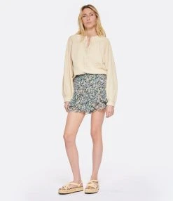 MARANT ÉTOILE Short Sornel Imprimé Vert Écru 9 MARANT ÉTOILE Short Sornel Imprimé Vert Écru -ANINE BING Boutique imare look20230207 446
