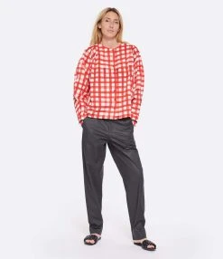 MARANT ÉTOILE Pantalon Faliana Coton Noir -ANINE BING Boutique imare look20230207 565