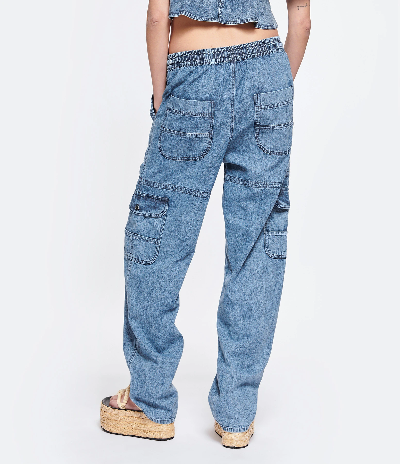 MARANT ÉTOILE Pantalon Viamao Coton Bleu 6 MARANT ÉTOILE Pantalon Viamao Coton Bleu – Image 4