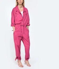 MARANT ÉTOILE Combinaison Franca Coton Orchidée 8 MARANT ÉTOILE Combinaison Franca Coton Orchidée -ANINE BING Boutique imare look20230214 208 1