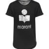 MARANT ÉTOILE Tee-shirt Koldi Lin Noir Argenté -ANINE BING Boutique imare25904 pck20200608 1 1 1 1