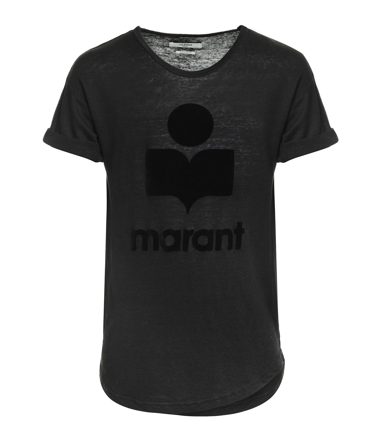 MARANT ÉTOILE Tee-shirt Koldi Logo Lin Noir 3 MARANT ÉTOILE Tee-shirt Koldi Logo Lin Noir
