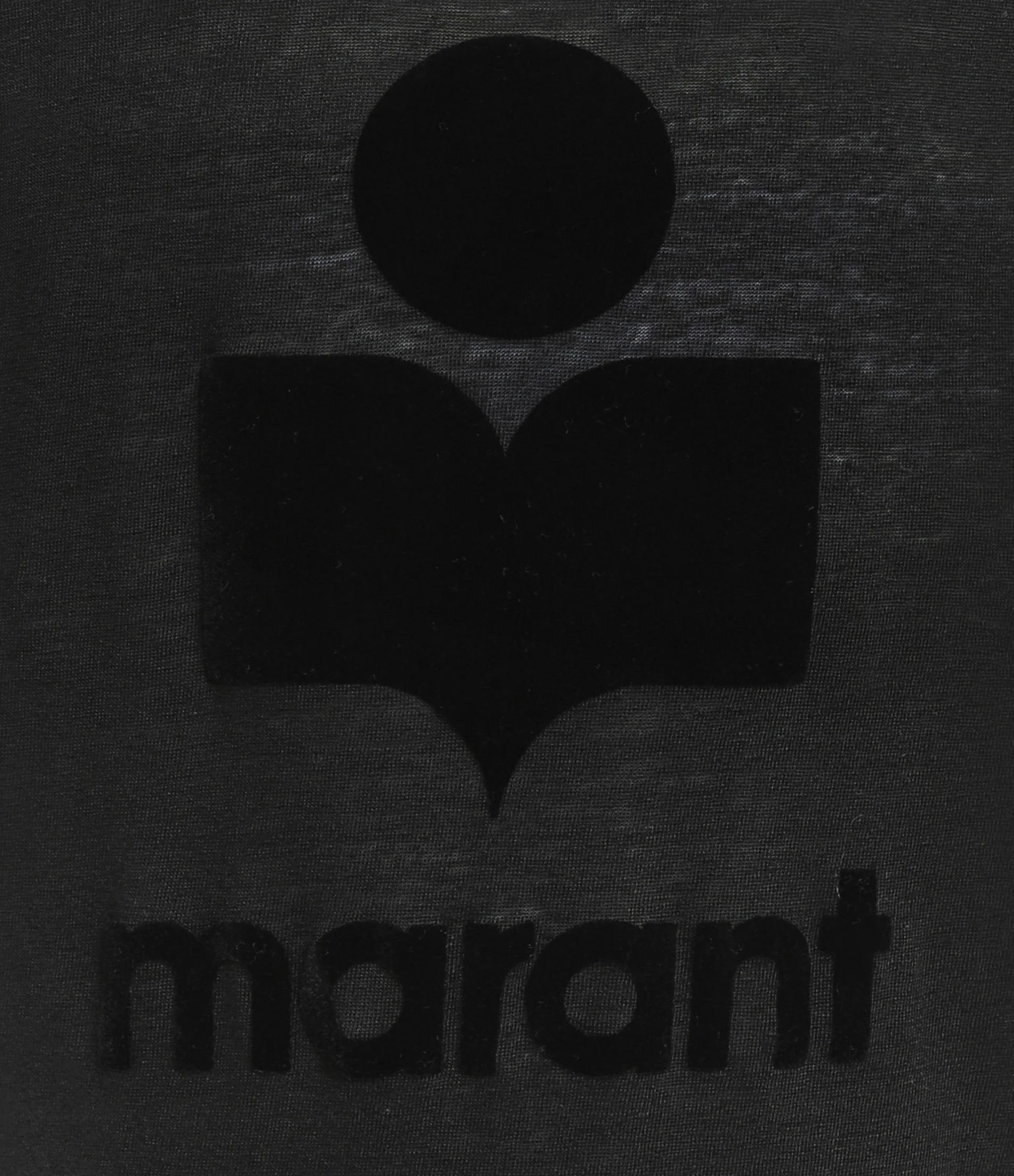MARANT ÉTOILE Tee-shirt Koldi Logo Lin Noir 4 MARANT ÉTOILE Tee-shirt Koldi Logo Lin Noir – Image 2