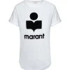 MARANT ÉTOILE Tee-shirt Koldi Lin Blanc Noir -ANINE BING Boutique imare25907 pck20200608 1
