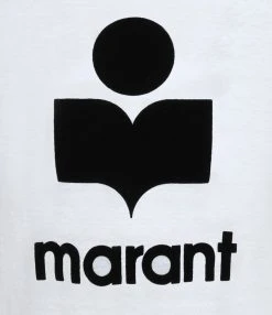 MARANT ÉTOILE Tee-shirt Koldi Lin Blanc Noir 9 MARANT ÉTOILE Tee-shirt Koldi Lin Blanc Noir -ANINE BING Boutique imare25907 pck20200608 2