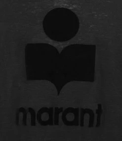 MARANT ÉTOILE Tee-shirt Kilsen Lin Noir -ANINE BING Boutique imare30191 pck20210107 1 1