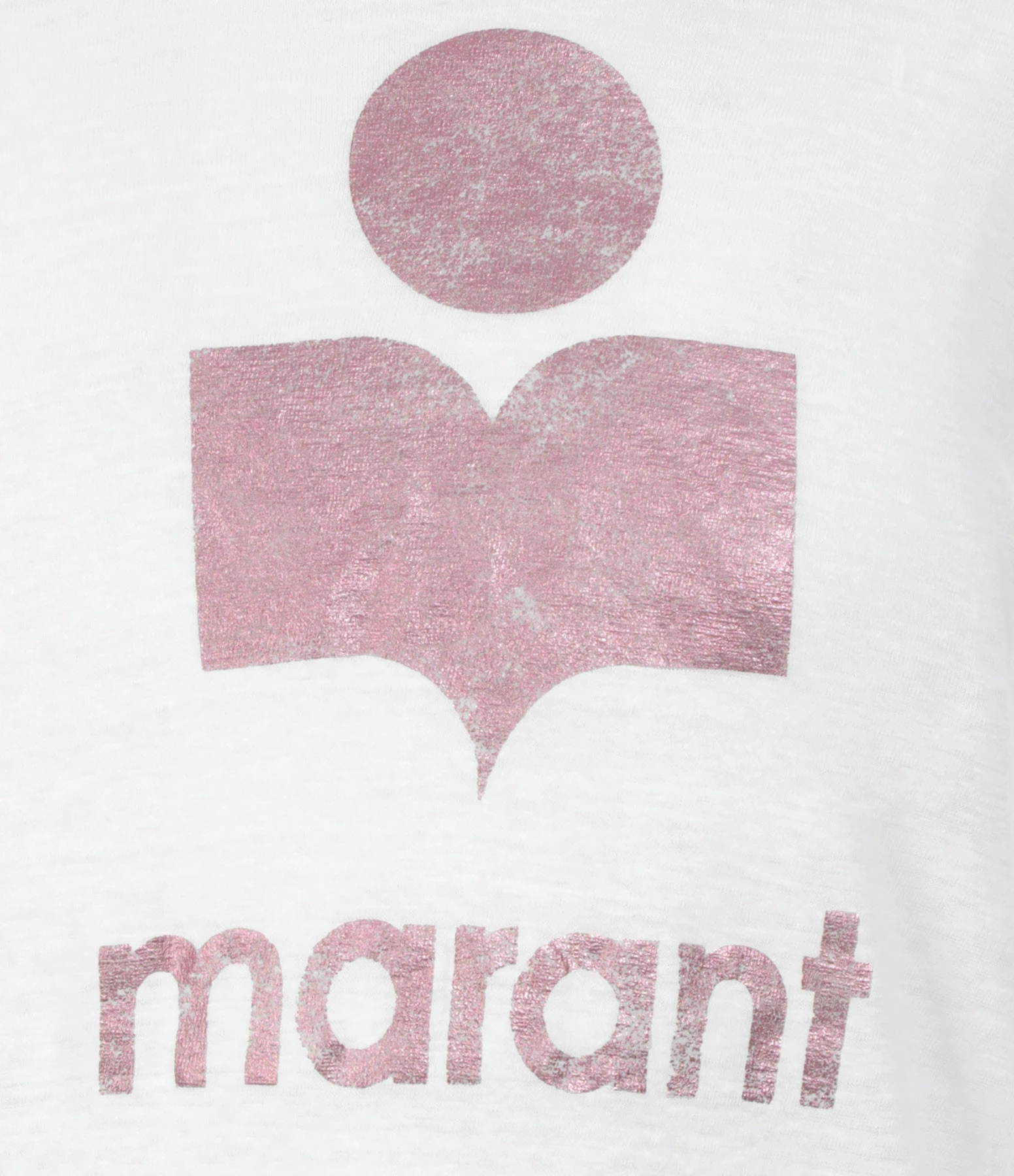 MARANT ÉTOILE Tee-shirt Klowia Lin Blanc Rose 4 MARANT ÉTOILE Tee-shirt Klowia Lin Blanc Rose – Image 2