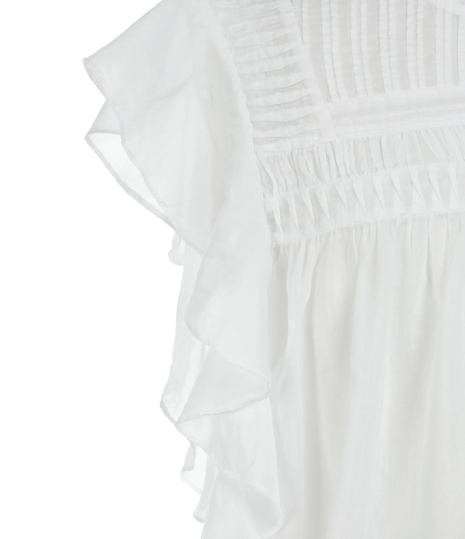 MARANT ÉTOILE Top Layona Coton Organique Blanc 4 MARANT ÉTOILE Top Layona Coton Organique Blanc – Image 2