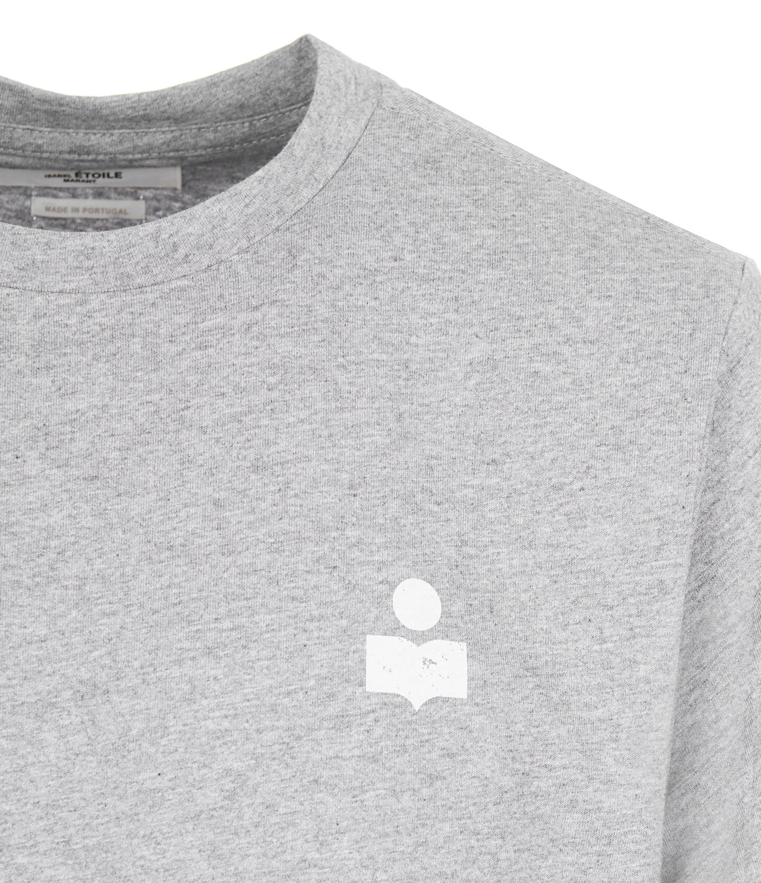 MARANT ÉTOILE Tee-shirt Zewel Coton Organique Gris Écru 4 MARANT ÉTOILE Tee-shirt Zewel Coton Organique Gris Écru – Image 2