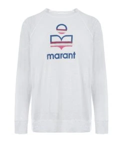 MARANT ÉTOILE Tee-shirt Kiefferf Lin Blanc