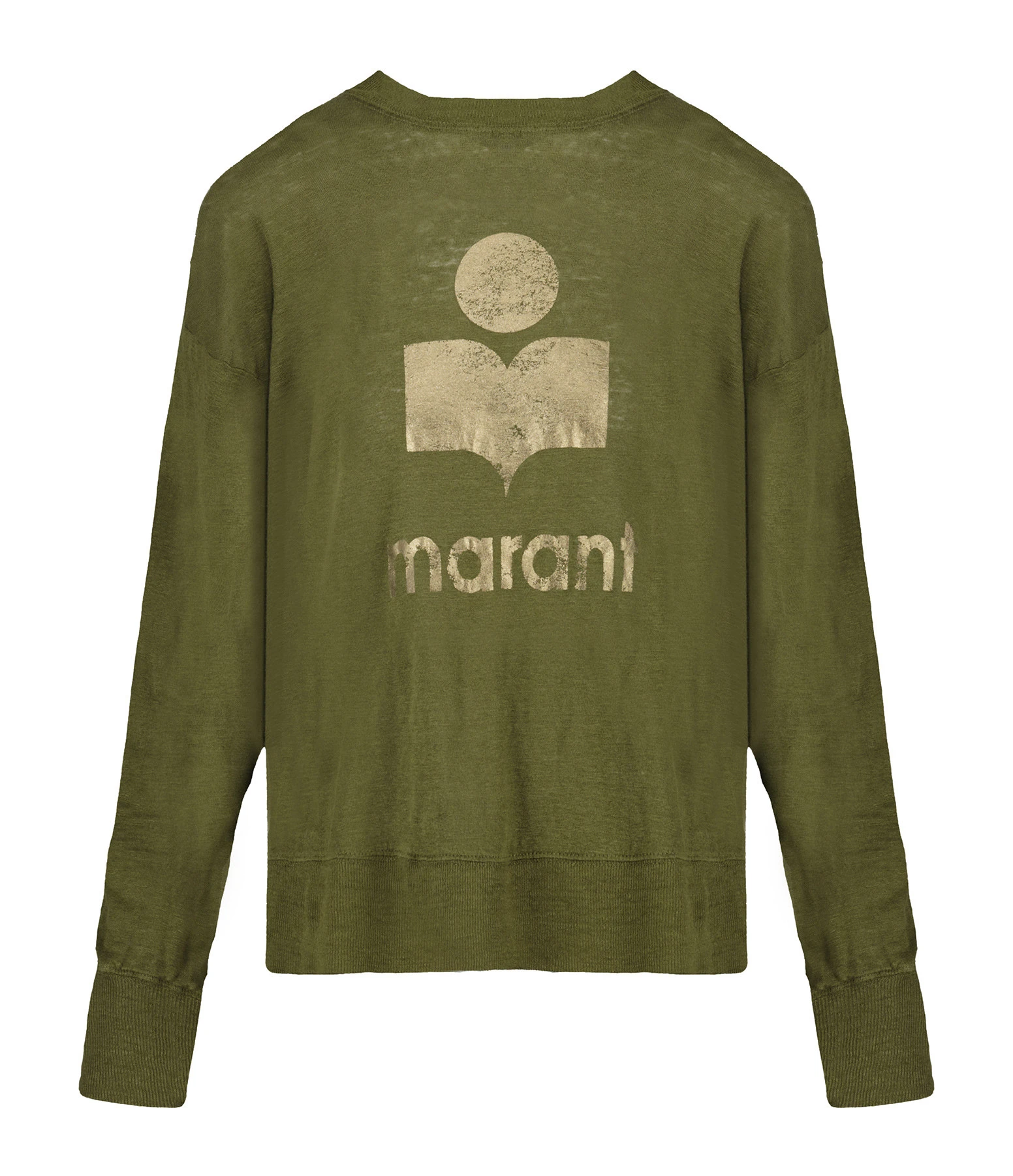 MARANT ÉTOILE Tee-shirt Klowia Lin Kaki Doré 3 MARANT ÉTOILE Tee-shirt Klowia Lin Kaki Doré