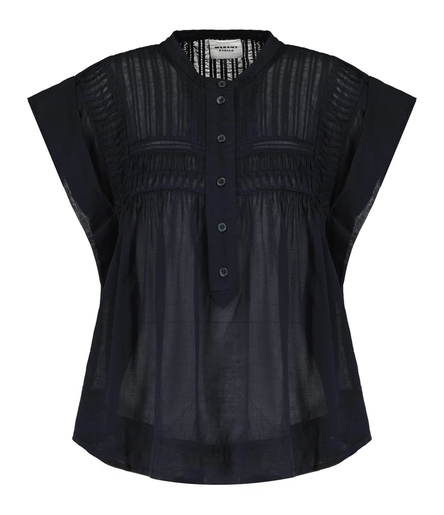 MARANT ÉTOILE Top Leaza Coton Noir 3 MARANT ÉTOILE Top Leaza Coton Noir