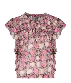 MARANT ÉTOILE Top Layona Coton Fleuri