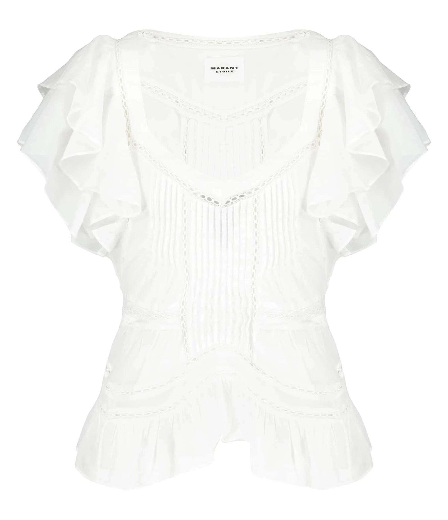MARANT ÉTOILE Top Madrana Coton Blanc 3 MARANT ÉTOILE Top Madrana Coton Blanc