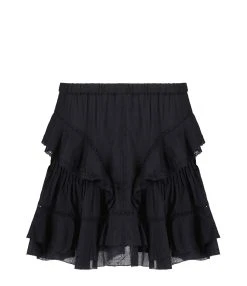 ANINE BING Boutique 18 MARANT ÉTOILE Jupe Moana Coton Noir