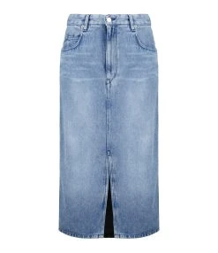 MARANT ÉTOILE Jupe Longue Tilauria Bleu Clair