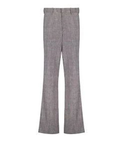 MARANT ÉTOILE Pantalon Olympe Laine Vierge Noir Rose