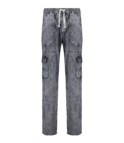 MARANT ÉTOILE Pantalon Viamao Coton Gris