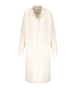 MARANT ÉTOILE Robe Seen Coton Jaune Rose