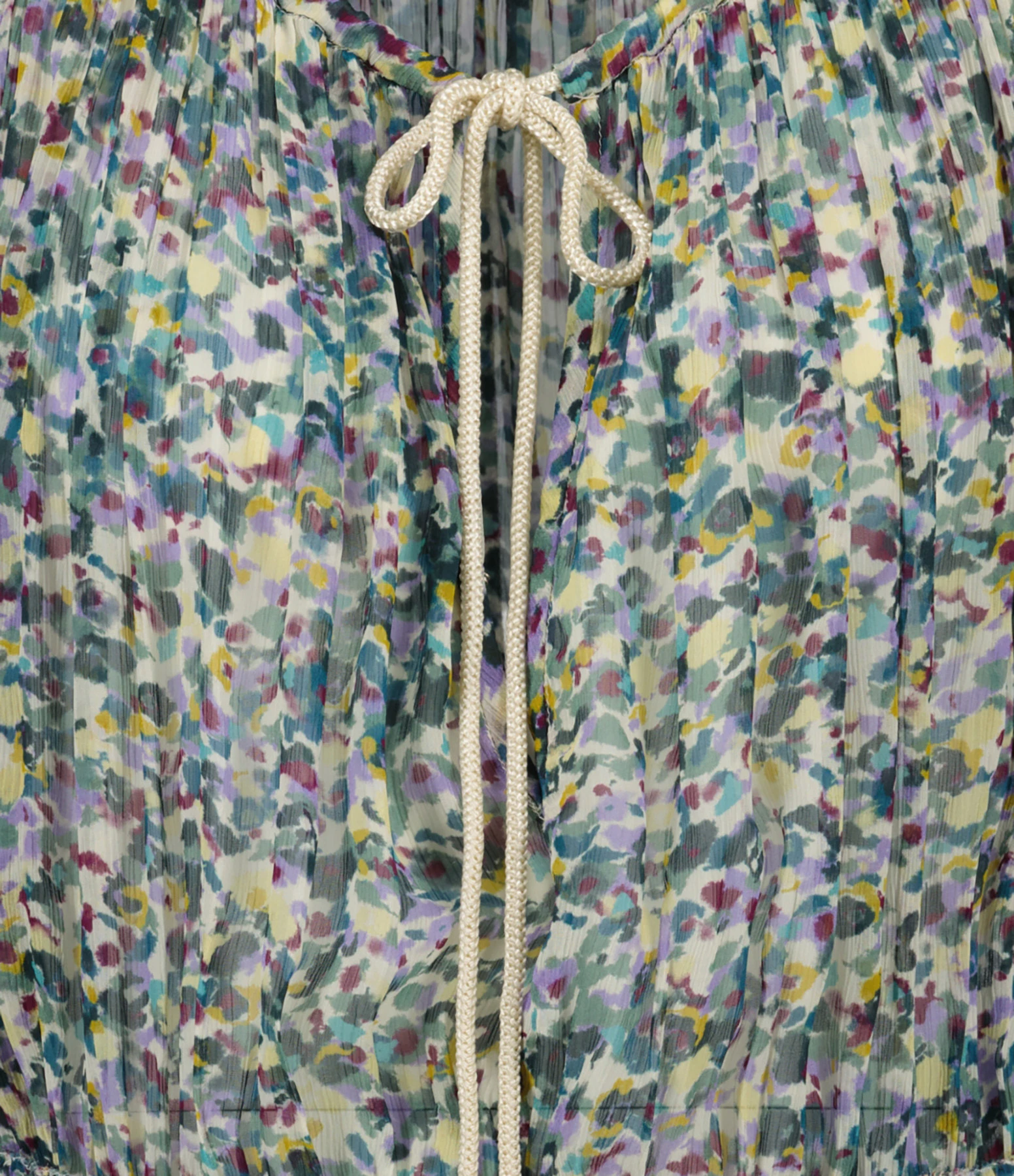 MARANT ÉTOILE Robe Florise Imprimé Vert Écru 4 MARANT ÉTOILE Robe Florise Imprimé Vert Écru – Image 2