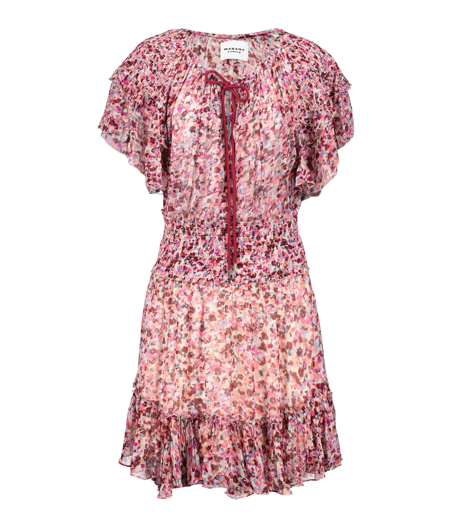 MARANT ÉTOILE Robe Florise Imprimé Framboise Écru 3 MARANT ÉTOILE Robe Florise Imprimé Framboise Écru