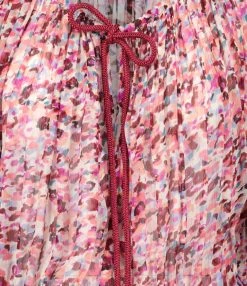 MARANT ÉTOILE Robe Florise Imprimé Framboise Écru -ANINE BING Boutique imare49751 pck20230206 2 1